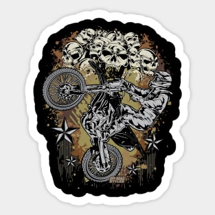 SKULL BIKER Sticker